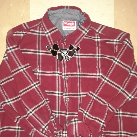 Vtg Wrangler boyfriend flannel - Picture 1 of 6